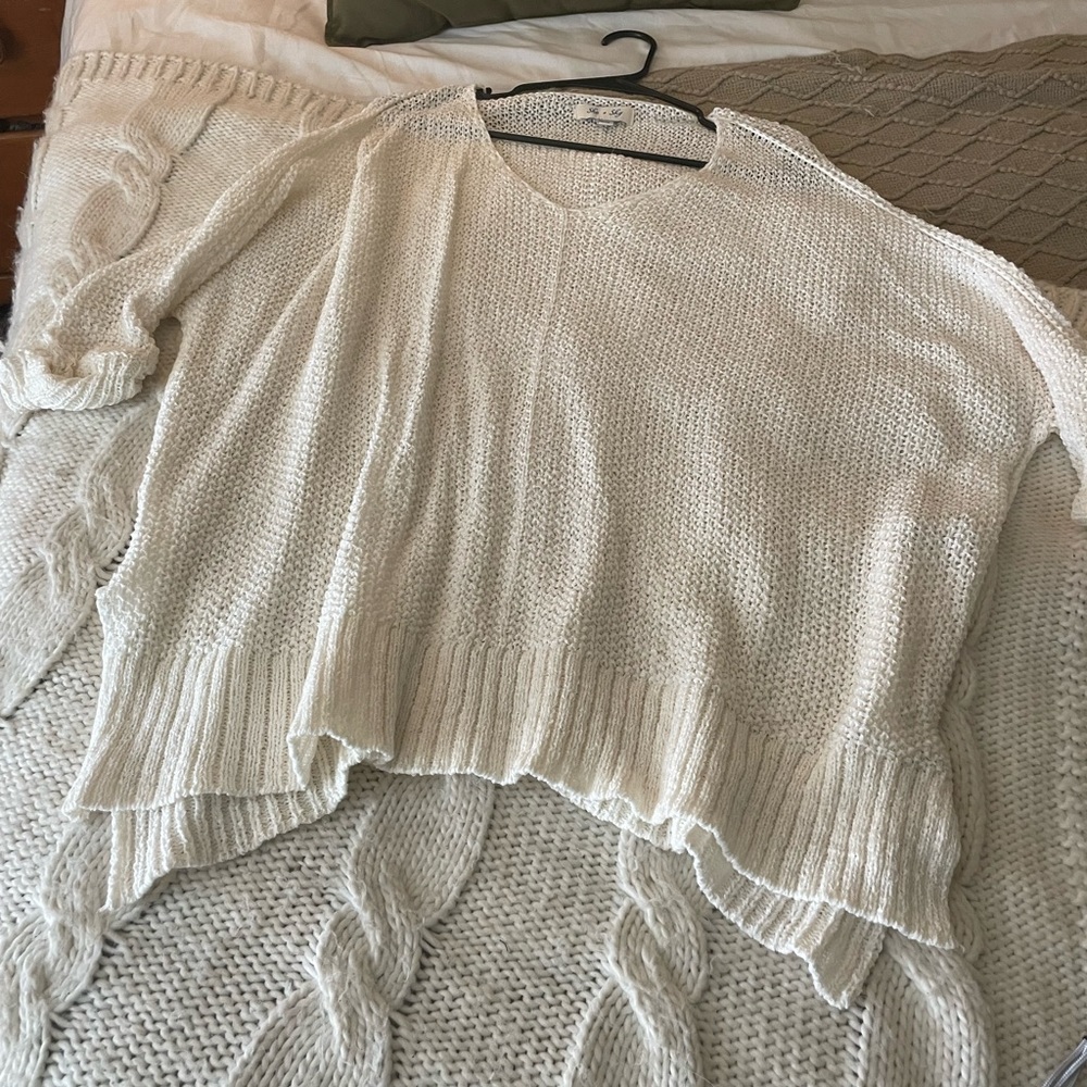 Oversized White Sweater
